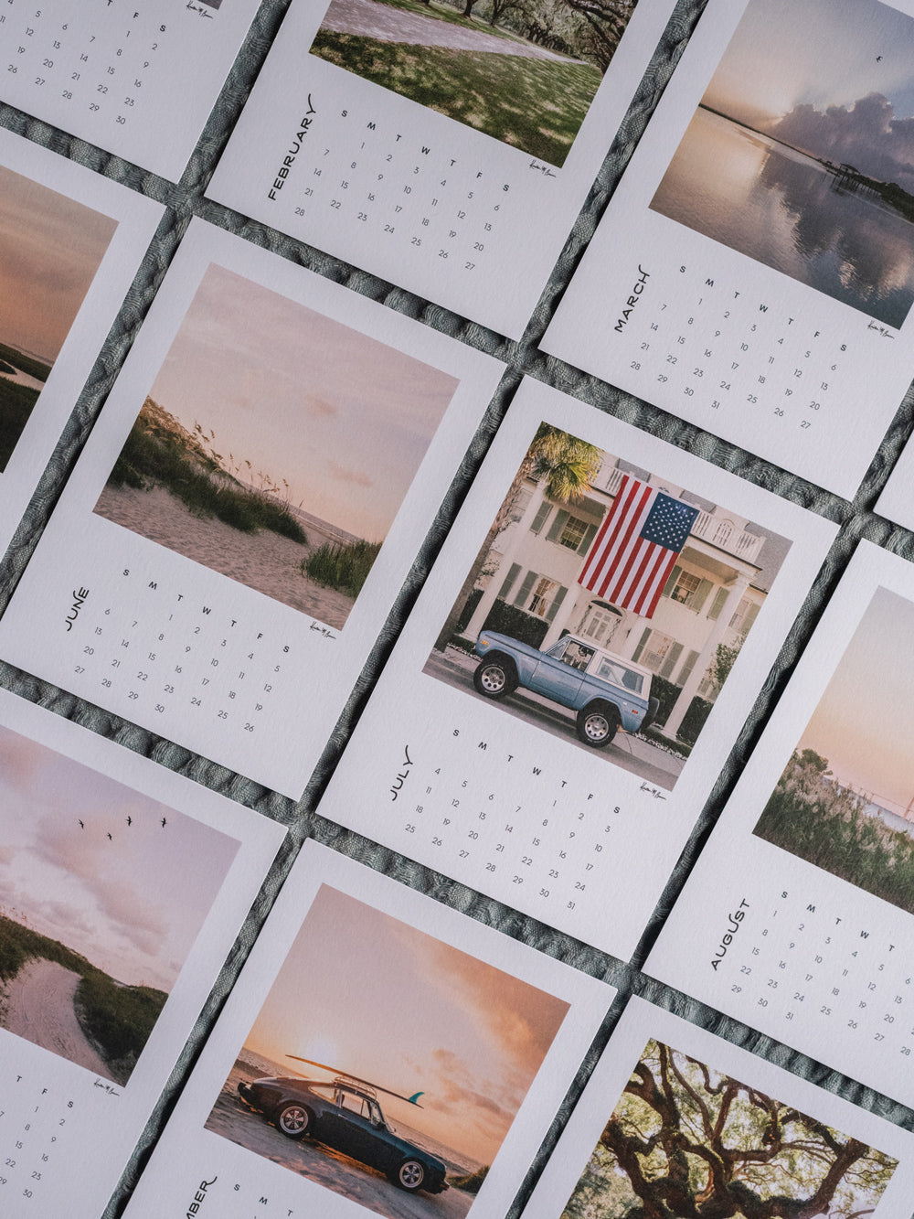 Charleston desktop photo calendar for 2027. By Kristen M. Brown of Samba to the Sea.