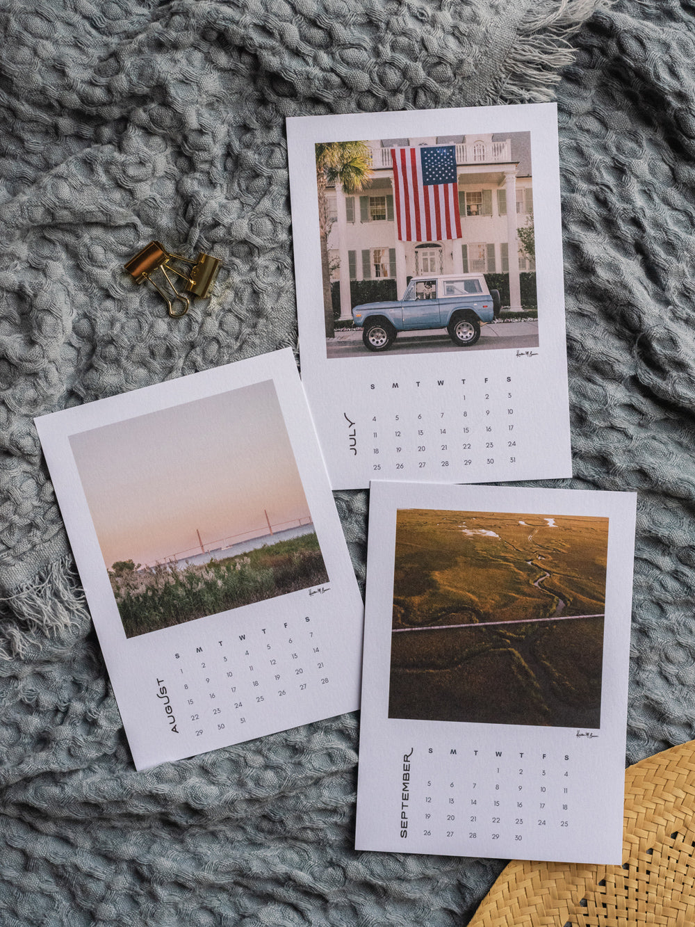 Charleston desktop photo calendar for 2027. By Kristen M. Brown of Samba to the Sea.