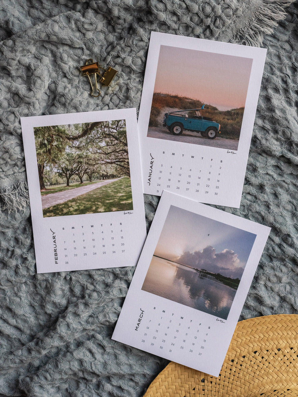 Charleston desktop photo calendar for 2027. By Kristen M. Brown of Samba to the Sea.