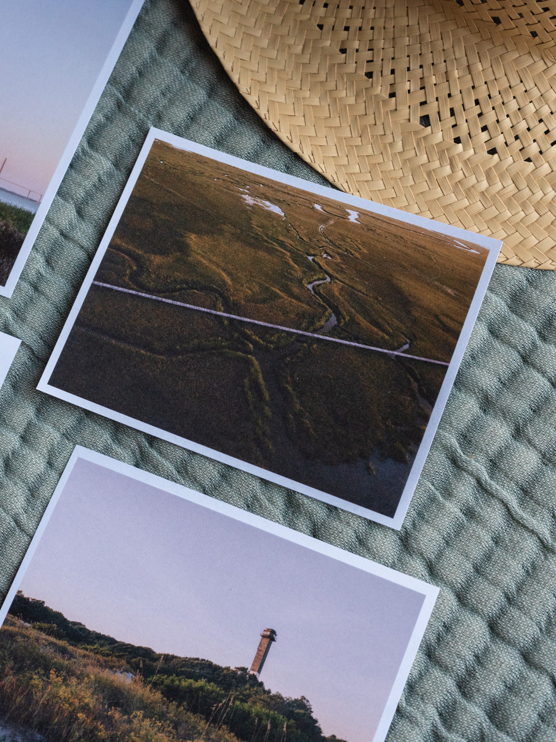 Lowcountry marsh Charleston postcards. Printed on 100% recycled paper. Photographed by Charleston photographer Kristen M. Brown of Samba to the Sea for The Sunset Shop.
