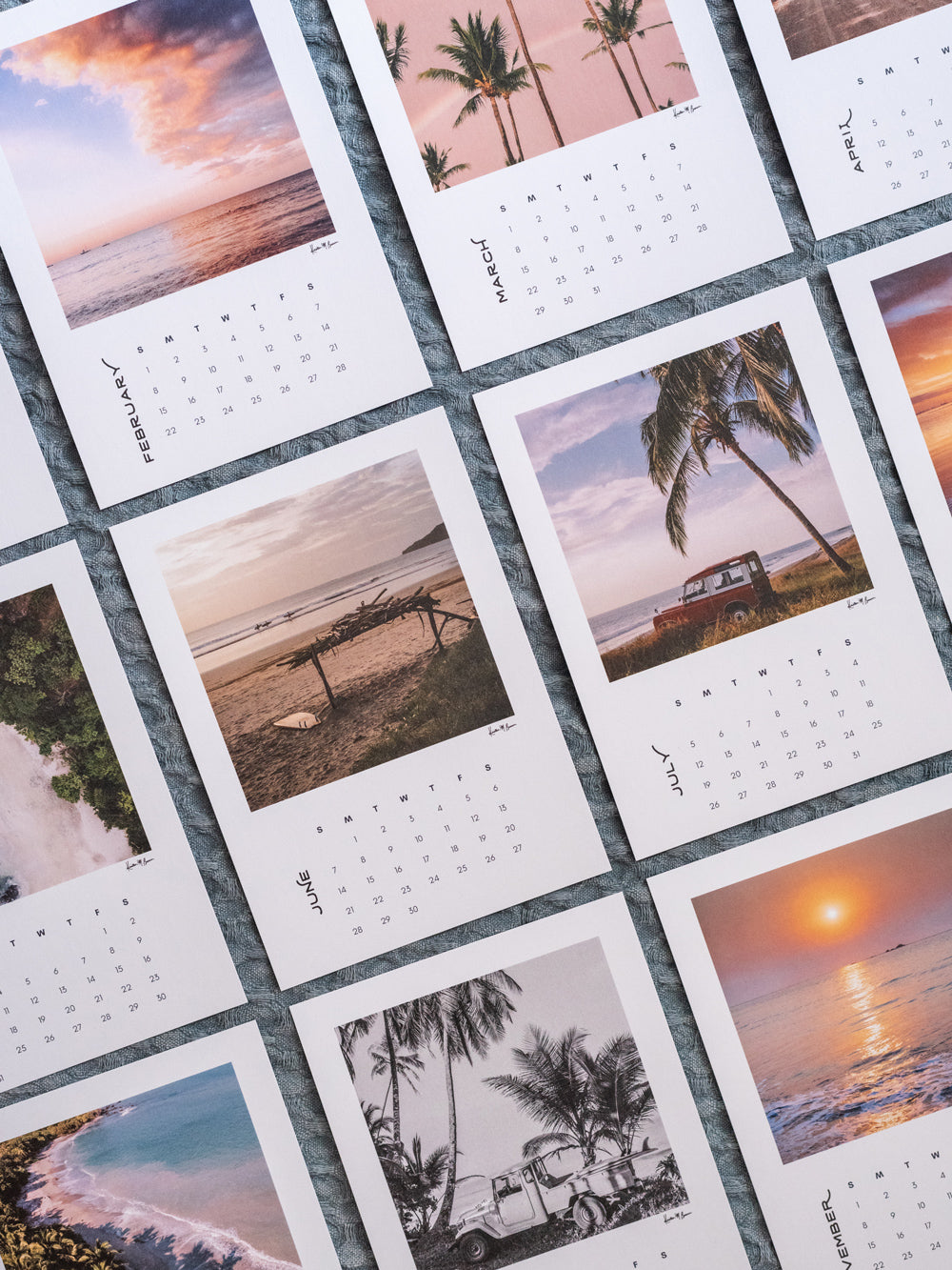 Costa Rica 2026 desktop photo calendar. Now you can wanderlust away to your happy place while you're working with the Costa Rica desktop photo calendar! Dream away to a new location each month, and after the month is over, you can cut away the month on the bottom and frame the print!