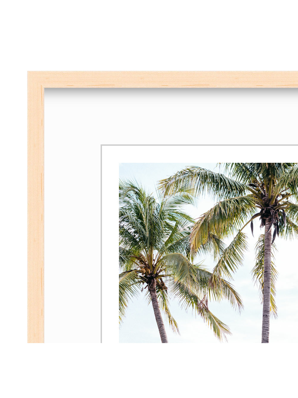 Clear stain natural frame for sunset and beach photo wall art at The Sunset Shop.