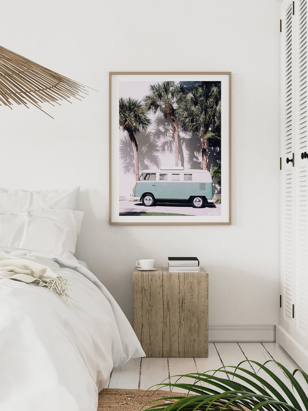 Life is simple - - surf 🏄🏼♀️ , jam 🎸, live life in a VW Van 🚌 . Channel those carefree, summertime beach days at home with this turquoise VW bus print. Palmetto Bus print by Kristen M. Brown, Samba to the Sea.