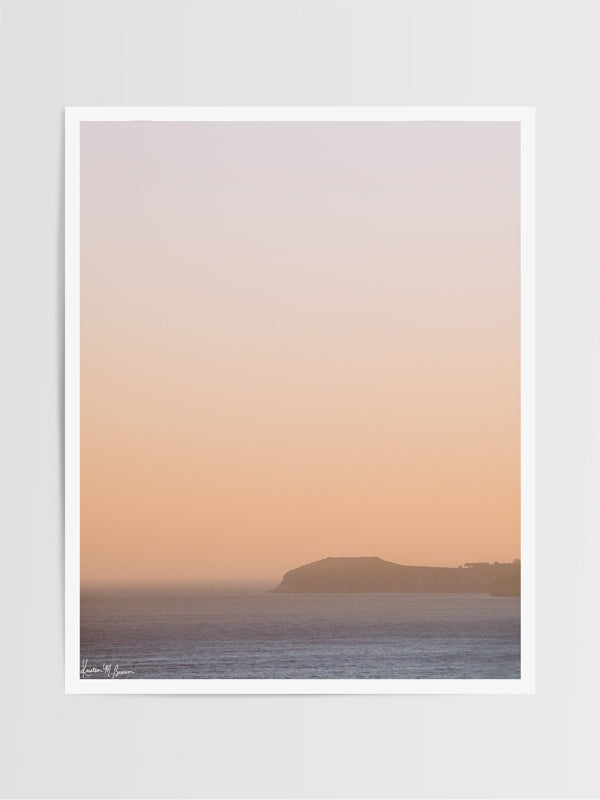 “Golden Bu” golden glow sunset over Point Dume in Malibu, CA photo print by Kristen M. Brown of Samba to the Sea for The Sunset Shop.