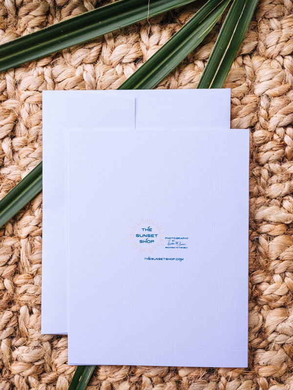 What's better than a text message from a loved one? Happy mail from a loved one! š«š Grab this dreamy set of four notecards printed on divine linen card stock (blank inside) and start sending some love notes to your mom, boyfriend/girlfriend, best friend...and of course your grandma!  By Kristen M. Brown, Samba to the Sea for The Sunset Shop.