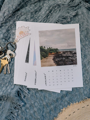 Now you can wanderlust away to your happy place while you're working with the Costa Rica desktop photo calendar! Dream away to a new location each month, and after the month is over, you can cut away the month on the bottom and frame the print!  
