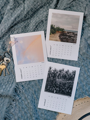 Now you can wanderlust away to your happy place while you're working with the Costa Rica desktop photo calendar! Dream away to a new location each month, and after the month is over, you can cut away the month on the bottom and frame the print!  