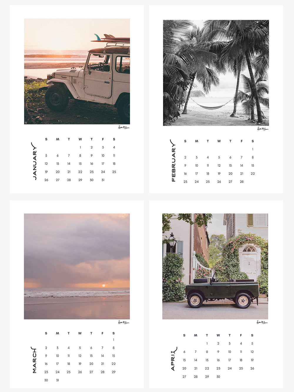 2025 desktop photo calendar. Now you can wanderlust away to your happy place while you're working with the Costa Rica desktop photo calendar! Dream away to a new location each month, and after the month is over, you can cut away the month on the bottom and frame the print!  