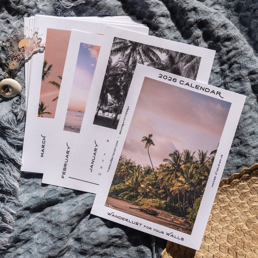 Costa Rica 2026 desktop photo calendar. Now you can wanderlust away to your happy place while you're working with the Costa Rica desktop photo calendar! Dream away to a new location each month, and after the month is over, you can cut away the month on the bottom and frame the print!  