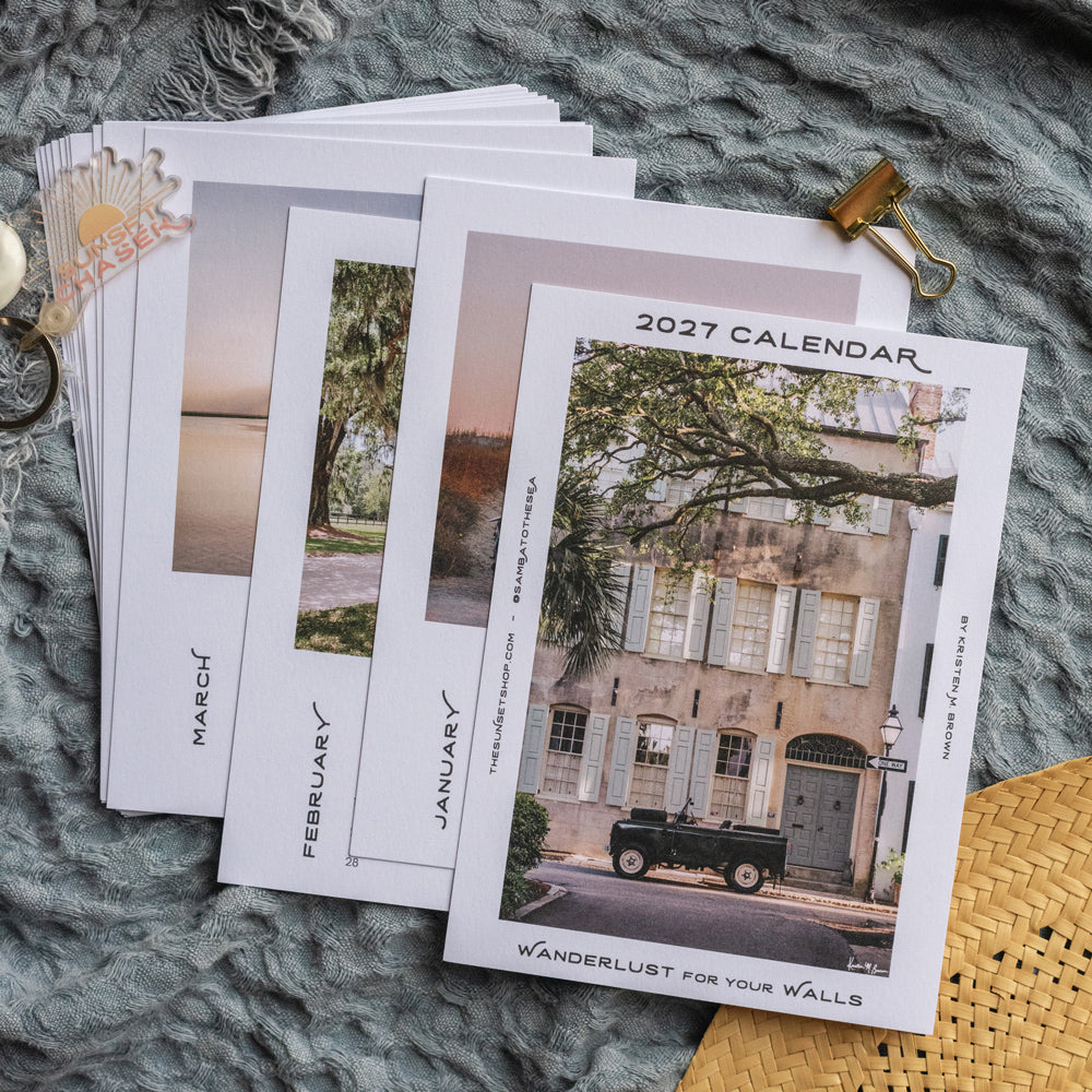 2027 Desktop Calendar Combo - Charleston and Costa Rica