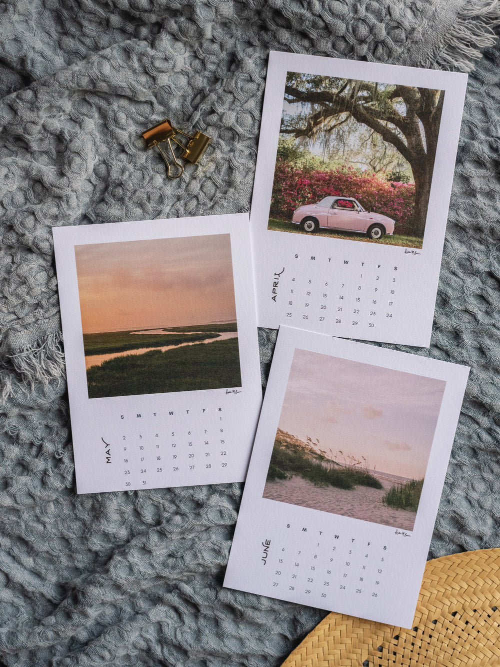 Charleston desktop photo calendar for 2027. By Kristen M. Brown of Samba to the Sea.