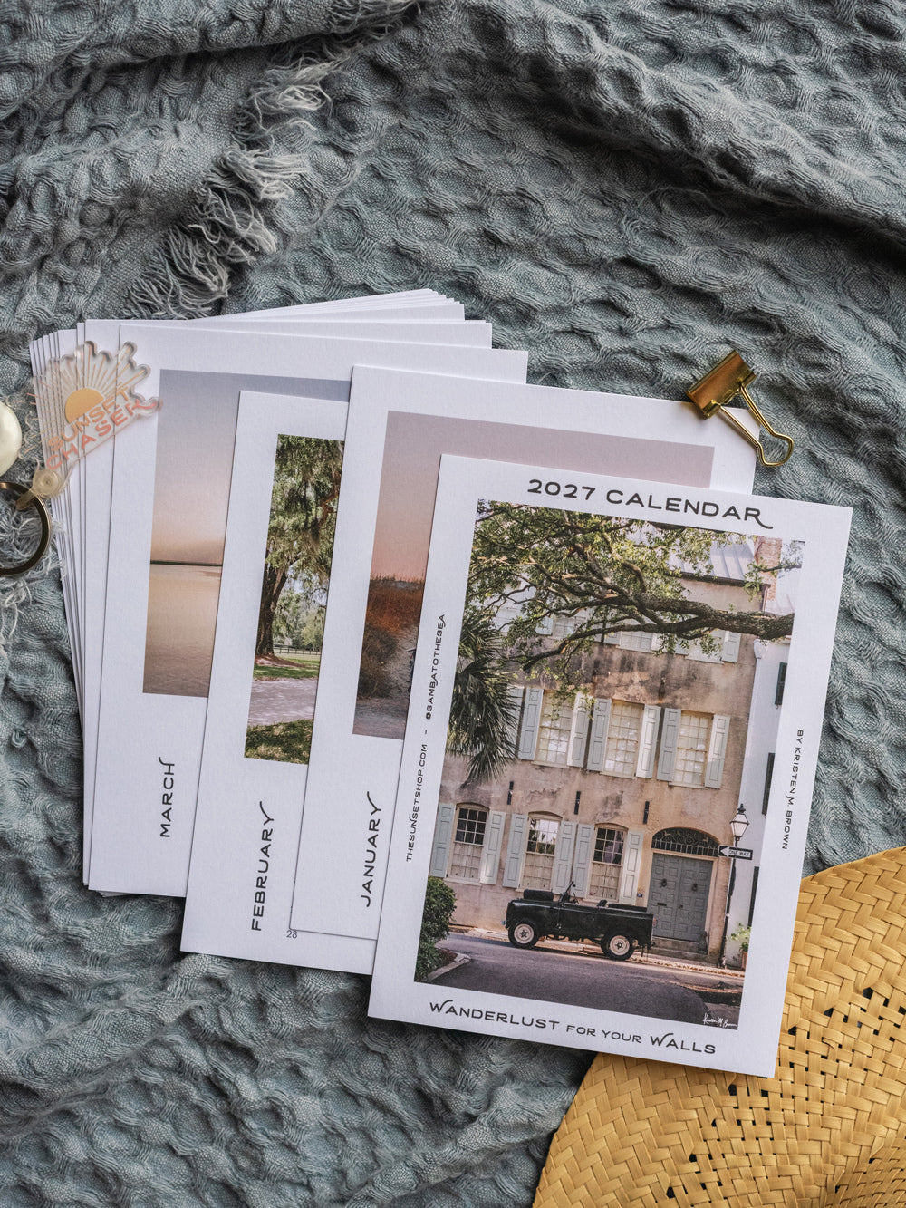 Charleston desktop photo calendar for 2027. By Kristen M. Brown of Samba to the Sea.