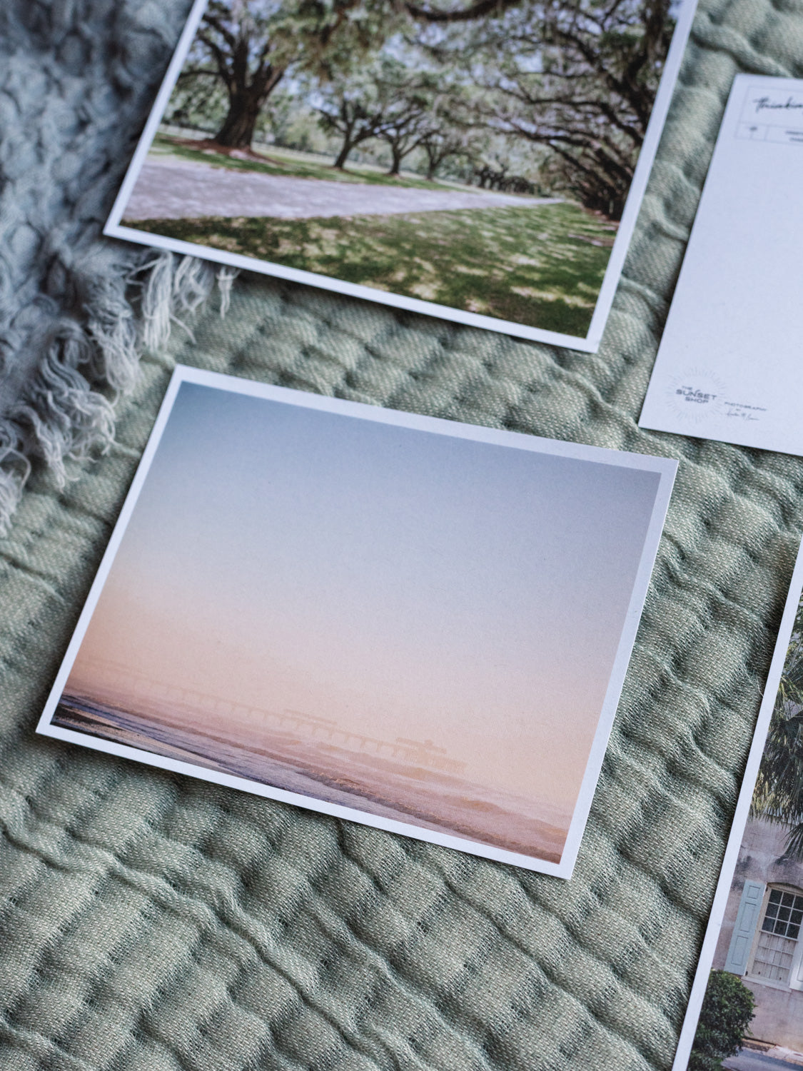 Folly Beach Charleston postcards. Printed on 100% recycled paper. Photographed by Charleston photographer Kristen M. Brown of Samba to the Sea for The Sunset Shop.