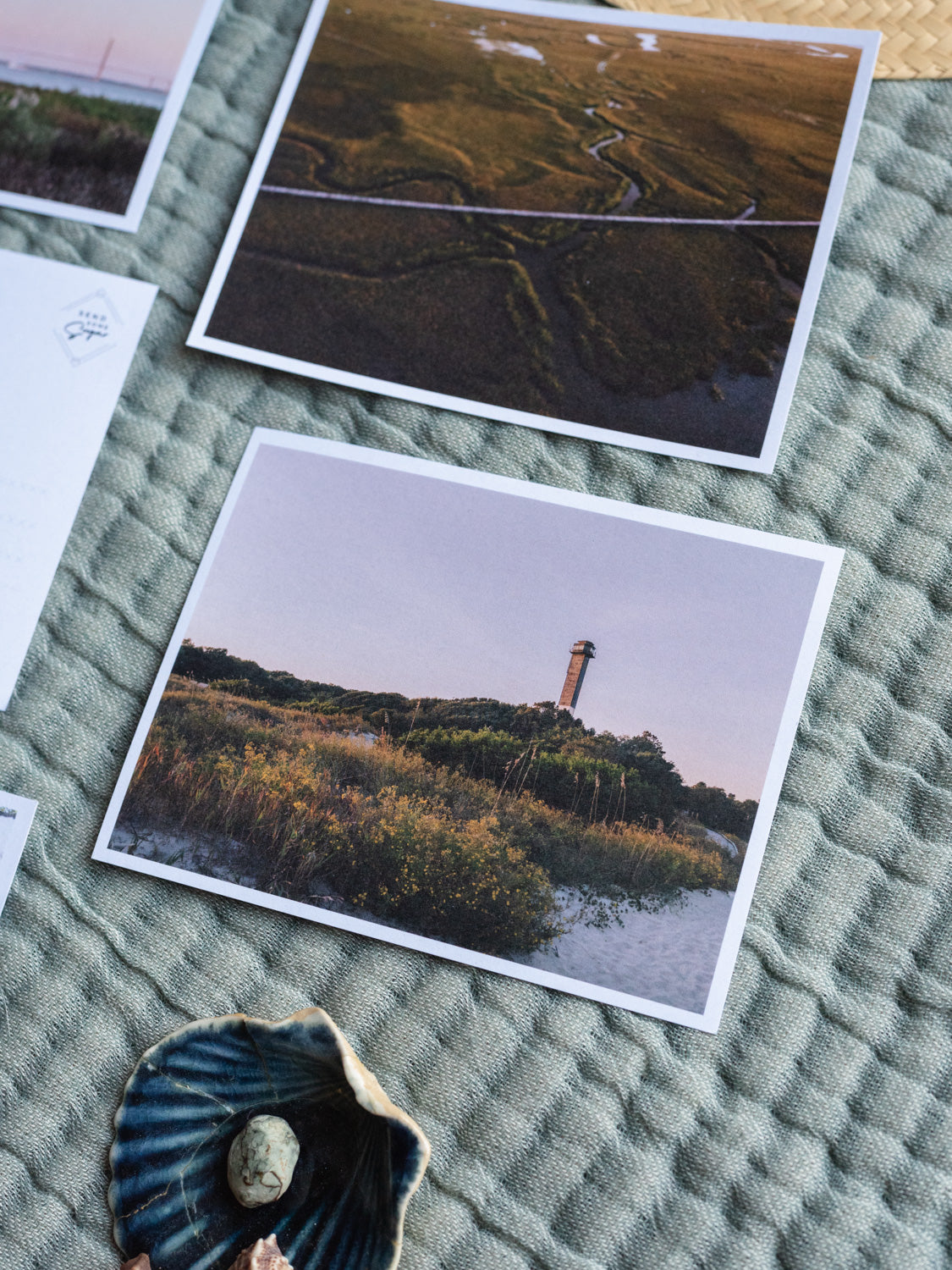 Sullivans Island Charleston postcards. Printed on 100% recycled paper. Photographed by Charleston photographer Kristen M. Brown of Samba to the Sea for The Sunset Shop.