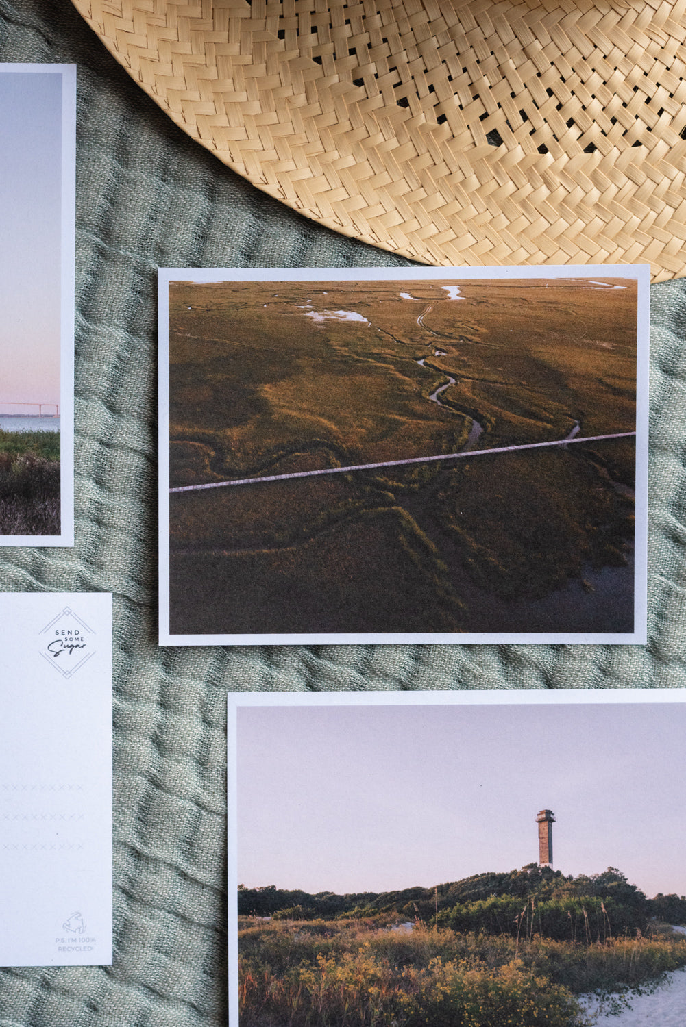Lowcountry marsh photo Charleston postcards. Printed on 100% recycled paper. Photographed by Charleston photographer Kristen M. Brown of Samba to the Sea for The Sunset Shop.