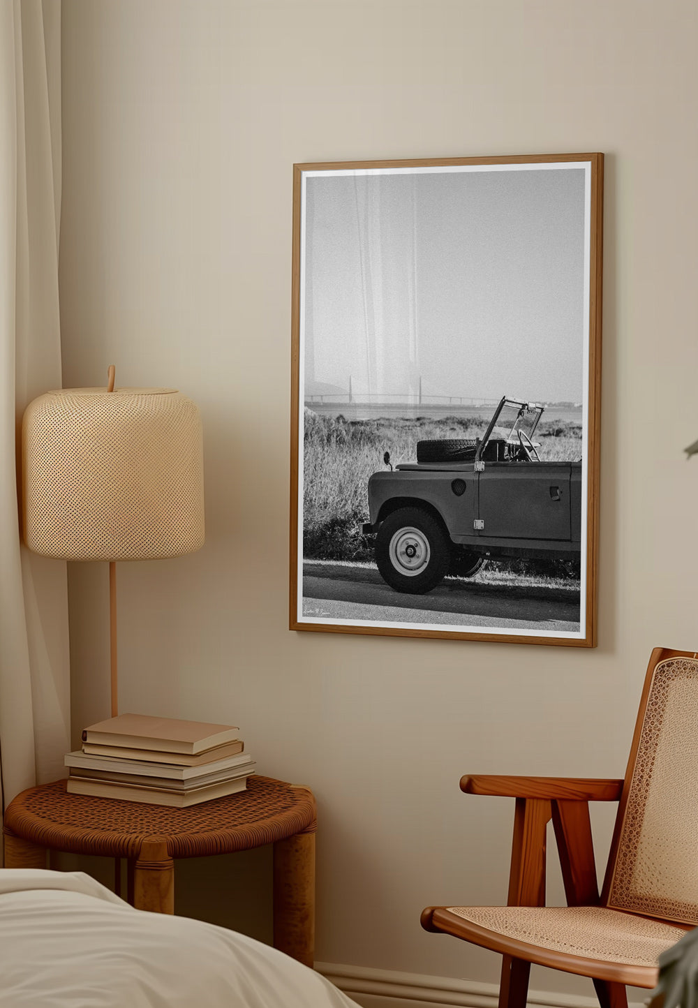 There's just something about Charleston. From the historic architecture to the scenic lowcountry views, this Land Rover Series named Charlie is waiting for you to take a joyride in CHS! “Charlie Rover" living room artwork photo print of Land Rover series parked along the marsh with the Ravens bridge in Charleston, SC. Photographed by Kristen M. Brown of Samba to the Sea.