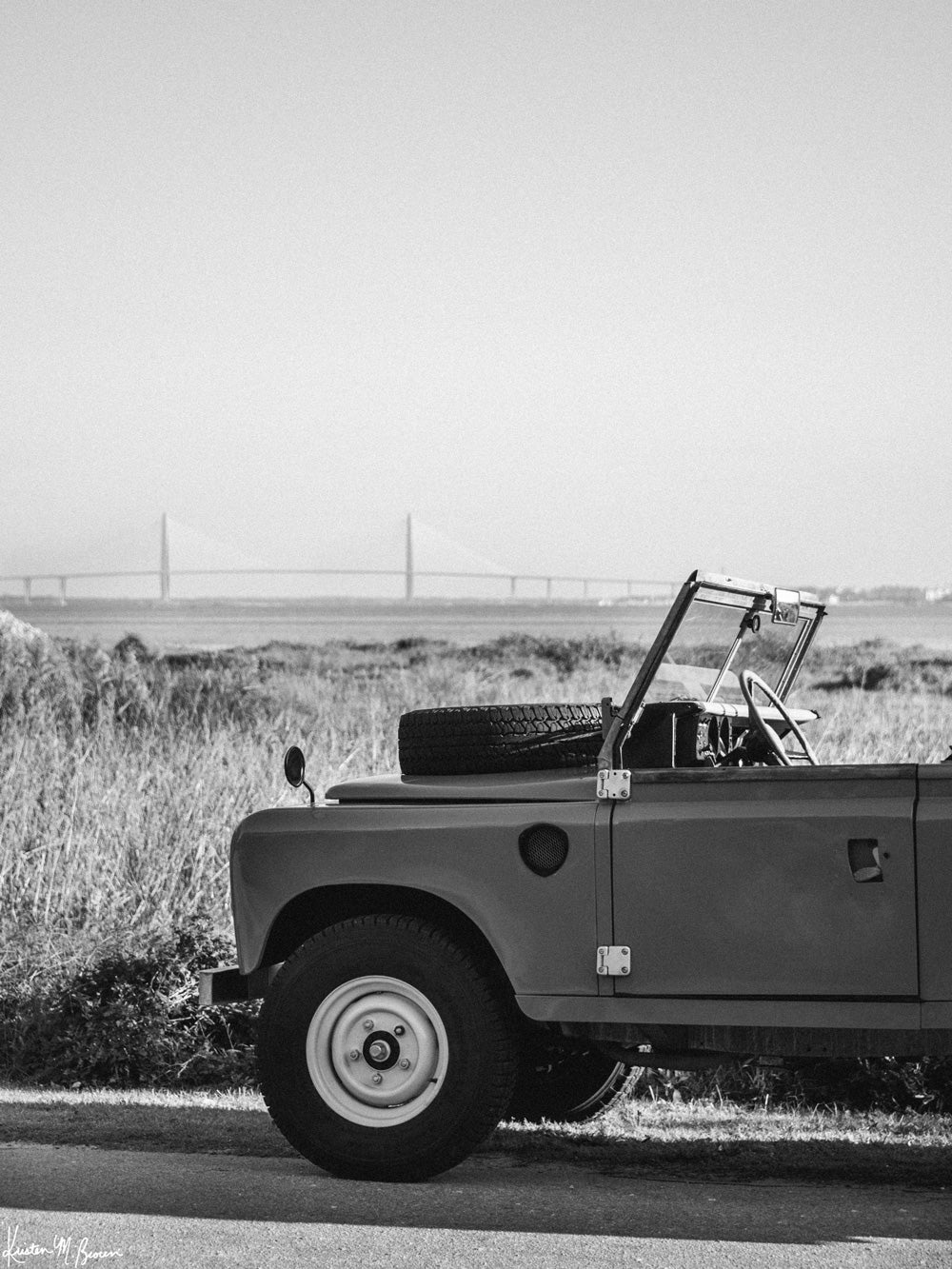 There&#39;s just something about Charleston. From the historic architecture to the scenic lowcountry views, this Land Rover Series named Charlie is waiting for you to take a joyride in CHS! “Charlie Rover&quot; photo print of Land Rover series parked along the marsh in Charleston, SC. Photographed by Kristen M. Brown of Samba to the Sea.