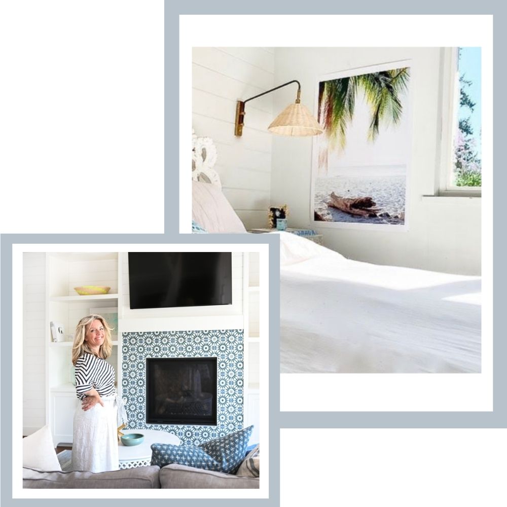 Feminine architectural coastal design by Sincerely Lindsay Design Co in Vancouver, British Columbia. Lindsay's favorite sunset and beach photo prints at The Sunset Shop. 