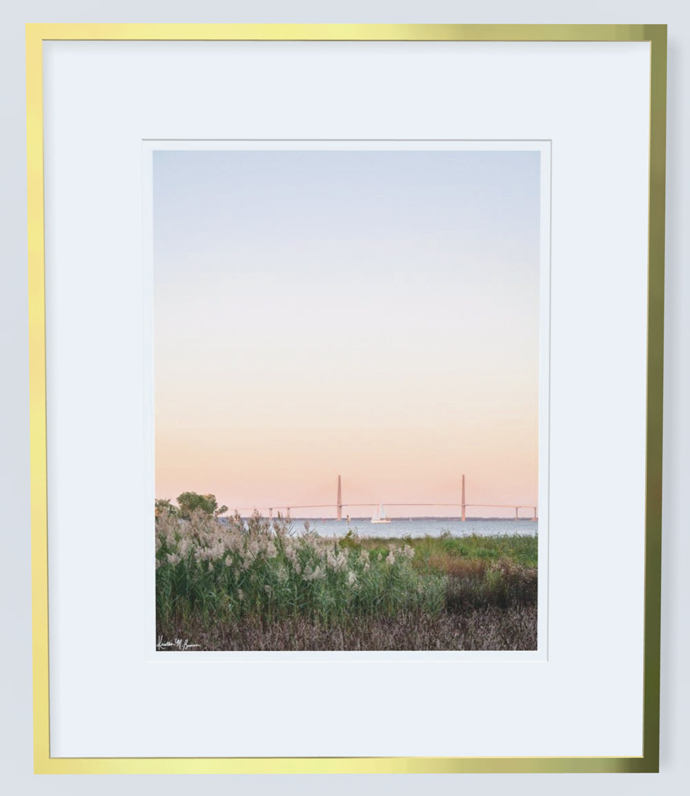Harbor Sunset Sail - Framed 11"x14" print @ Java Java Freshfields