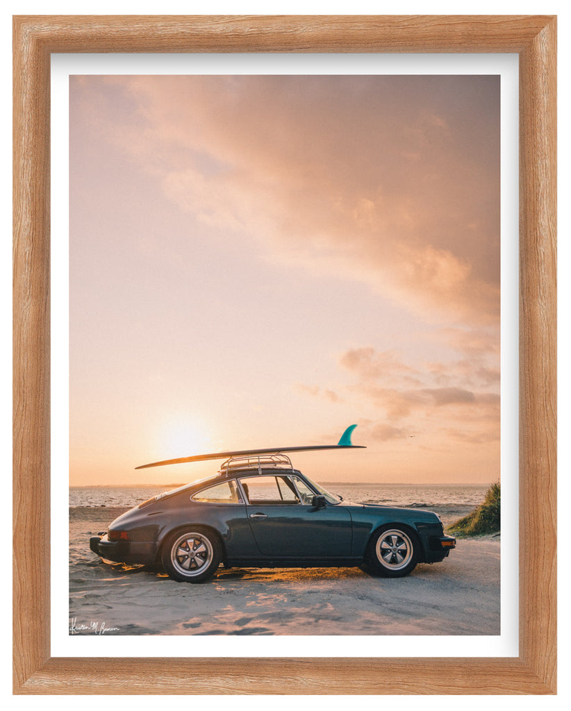 Single Fin Sunset Ride || Vintage Porshe 911 and Single Fin