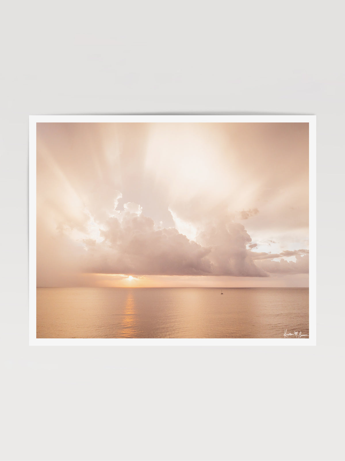 If it requires bare feet, the beach and a magical sunset, your answer is always yes. Instantly transport yourself to summertime at the beach with this breathtaking sunset with the suns rays breaking through the clouds in Costa Rica. Photo by Kristen M. Brown, Samba to the Sea for The Sunset Shop.