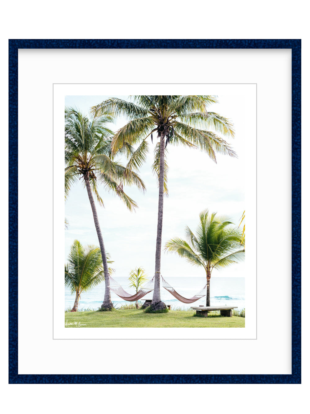 Indigo Glaze frame for sunset and beach photo wall art at The Sunset Shop.