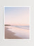 "Life's a Peach" beach sunset print by Samba to the Sea at The Sunset Shop. Image is a pastel peach sunset at the beach in Playa Langosta, Costa Rica.