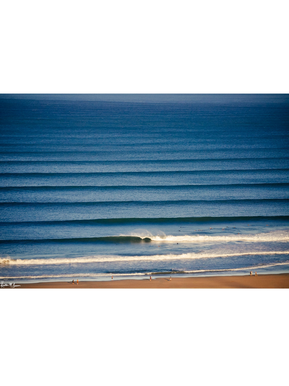 Corduroy wave lines in Tamarindo, Costa Rica. Liquid Dreams print by Samba to the Sea at The Sunset Shop.