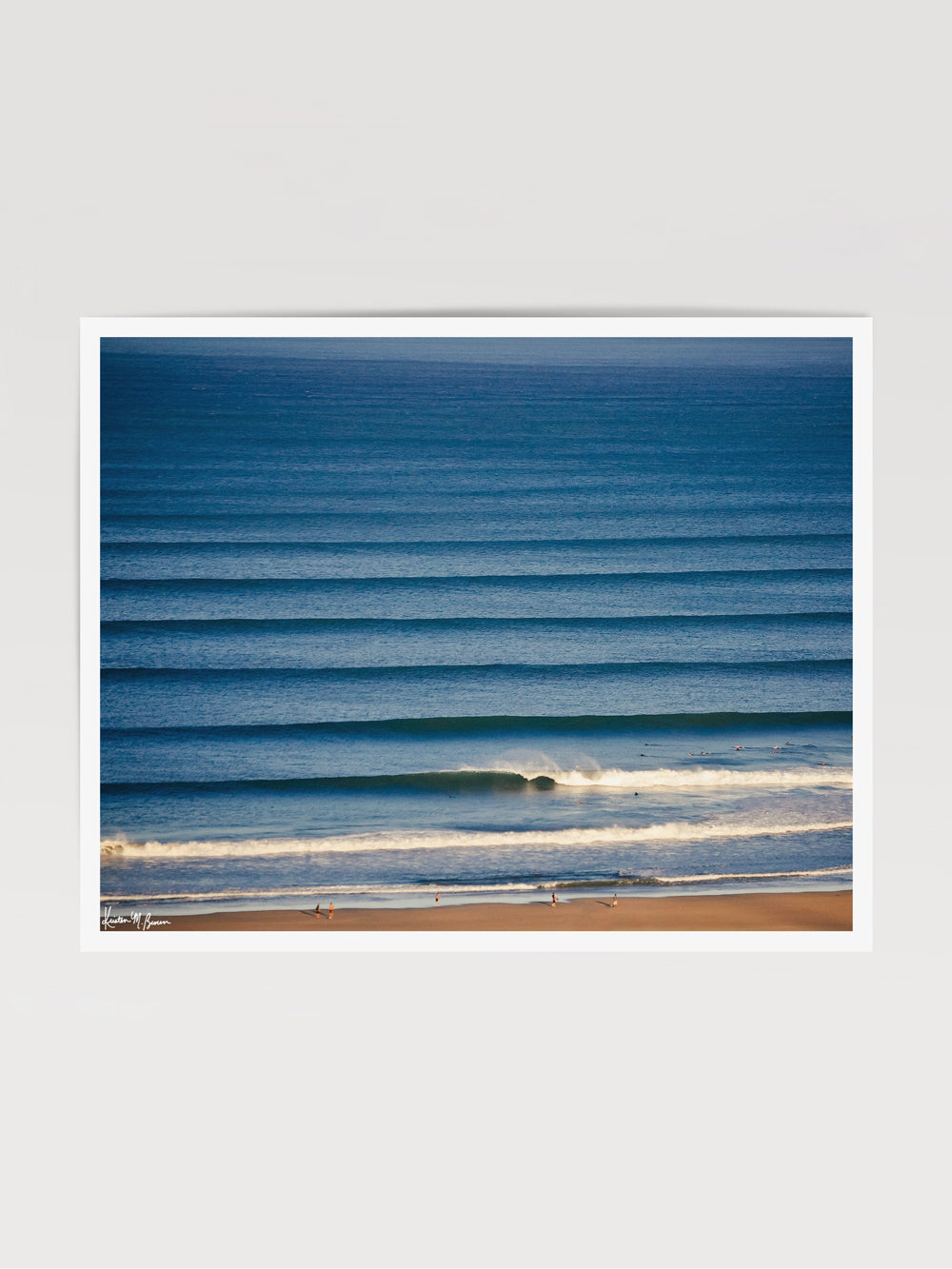Corduroy wave lines in Tamarindo, Costa Rica. Liquid Dreams print by Samba to the Sea at The Sunset Shop.