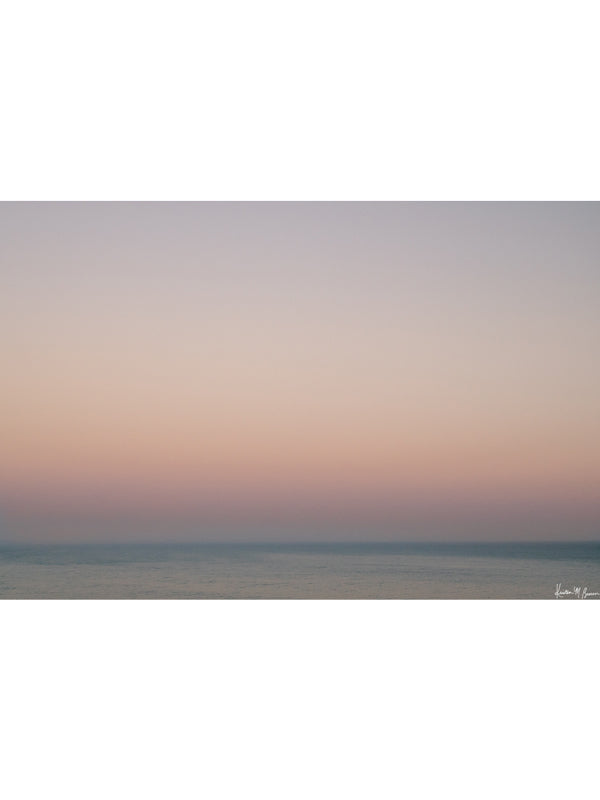 Pastel pink glow sunset in Malibu, California "Malibu en Rose” pastel sunset photo print by Kristen M. Brown of Samba to the Sea for The Sunset Shop