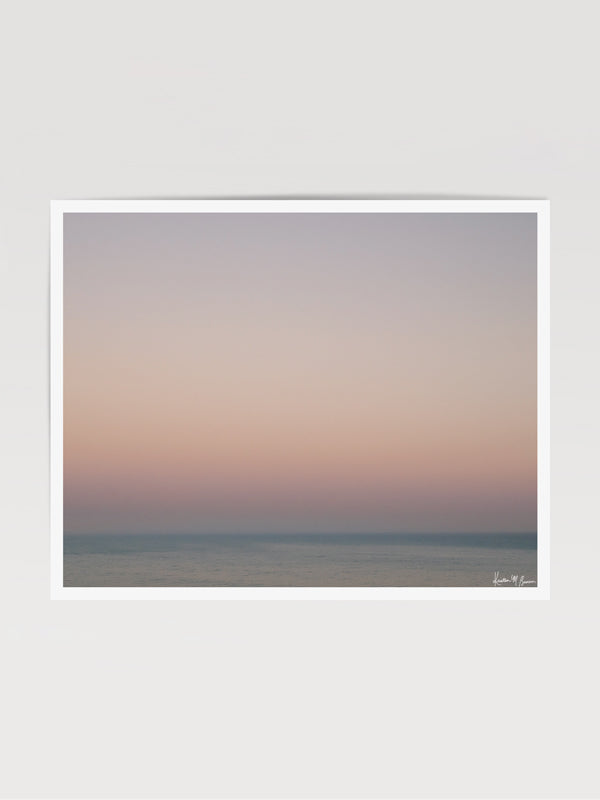 Pastel pink glow sunset in Malibu, California "Malibu en Rose” pastel sunset photo print by Kristen M. Brown of Samba to the Sea for The Sunset Shop