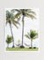Ocean view hammocks under palm trees in Costa Rica. Beach print at The Sunset Shop by Samba to the Sea.