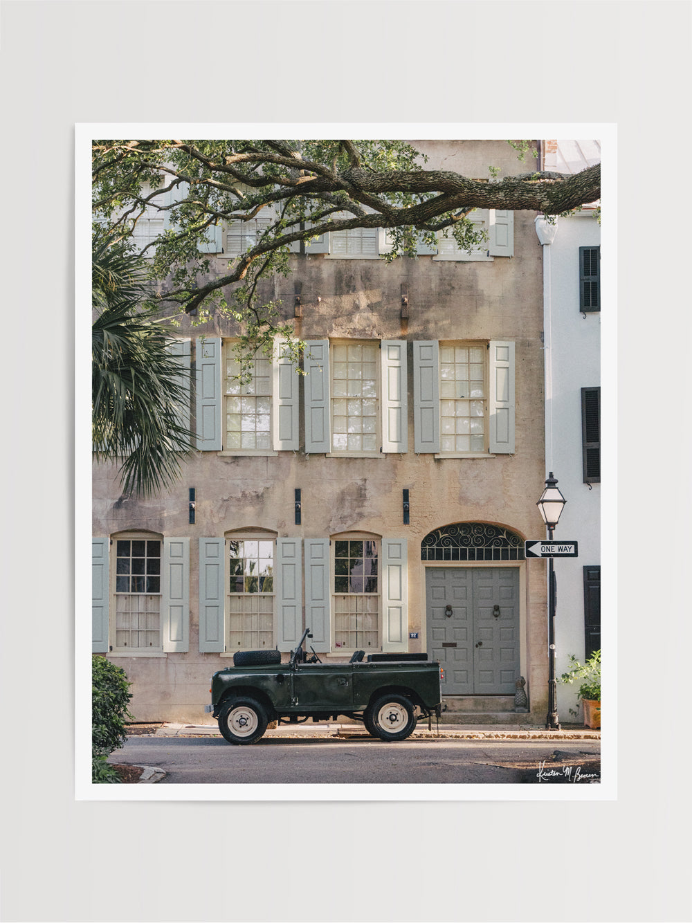 If you're going this way, that way,  or any which way, then "One Way Rover" is meant for you! Hop on in, the top is off, and this classic Land Rover series III is waiting for you! Photo print by Kristen M. Brown of Samba to the Sea for The Sunset Shop.