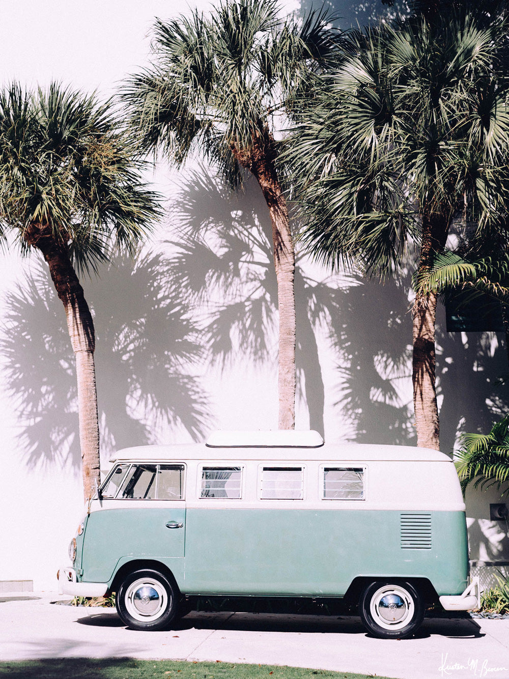Life is simple - - surf 🏄🏼‍♀️ , jam 🎸, live life in a VW Van 🚌 . Channel those carefree, summertime beach days at home with this turquoise VW bus print. Palmetto Bus print by Kristen M. Brown, Samba to the Sea.