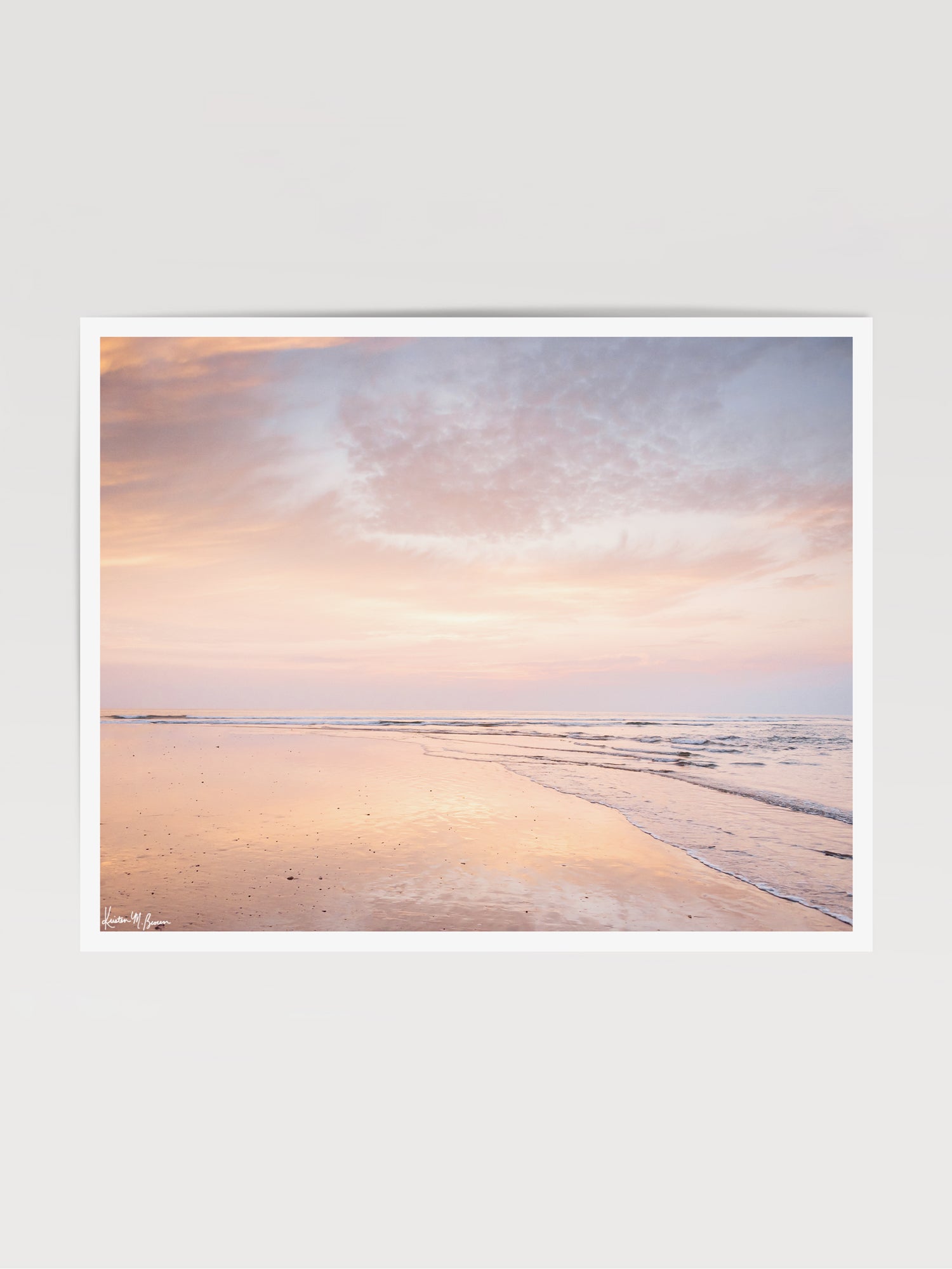 Beautiful pastel pink sunset in Tamarindo Costa Rica. Photographed by Samba to the Sea for The Sunset Shop.