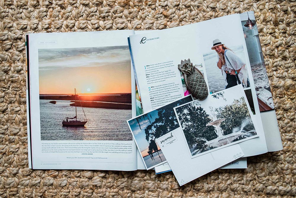 Kristen M. Brown's photography featured in Savannah Magazine.