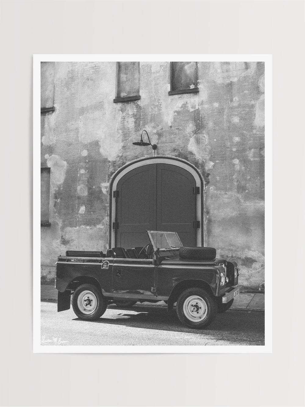 Are you ready? Are you ready transport to another time and place? To cruise down historic streets in classic style? Then hop on in because this classic Land Rover series III is waiting for you! Photo print by Kristen M. Brown of Samba to the Sea for The Sunset Shop.