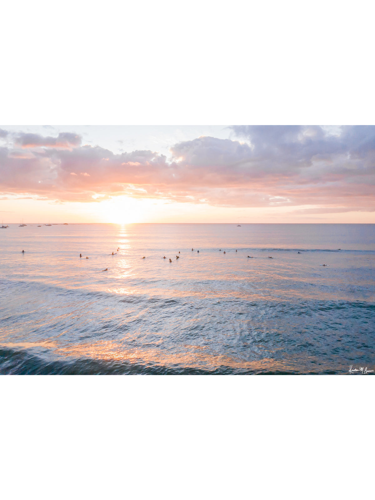 Because the best kind of therapy is surf therapy during one magical sunset, especially when it&#39;s a board meeting with your surf amigos! Now if only every day ended with magical sunset waves just like this…but at least you can have a print of Mother Nature&#39;s beauty and that&#39;s pretty darn close - heck yea! Aerial photo of sunset waves in Tamarindo Costa Rica photographed by Kristen M. Brown, Samba to the Sea for The Sunset Shop.