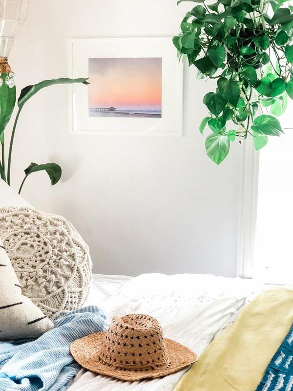 Pastel sunset beach fine art print. Beautiful pastel pink sunset of Tybee Island Pier in Tybee Island, Georgia. Photographed by Samba to the Sea for The Sunset Shop.