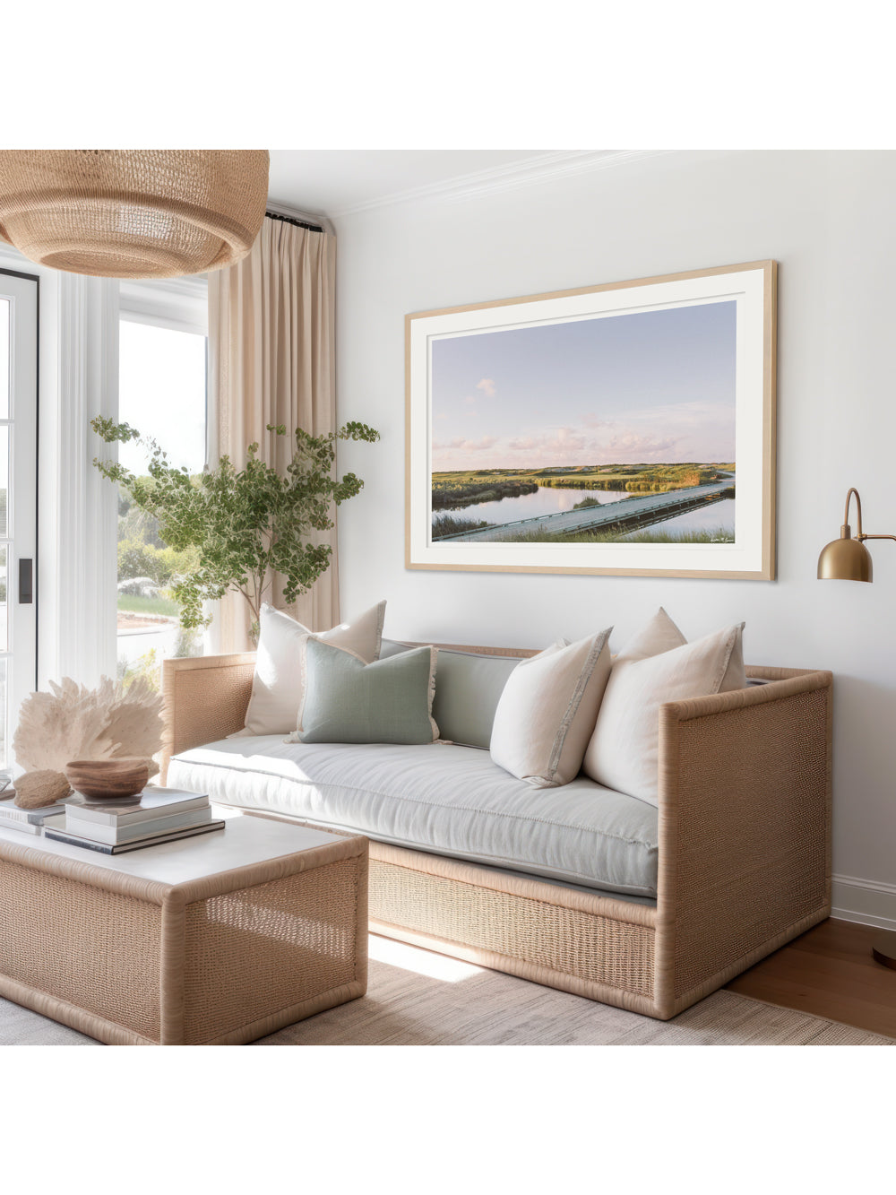 Framed photography print of beach path through the Ocean Course to the beach in Kiawah, Island South Carolina. Coastal living decor. Photographed by Kristen M. Brown, Samba to the Sea.