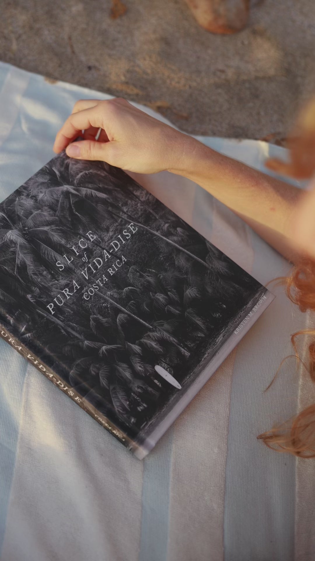 Costa Rica coffee table book. Dream away in this breathtaking photographic journey through Costa Rica's captivating coastline with this fine art Costa Rica coffee table book, Slice of Pura Vida-dise. Experience a part of the laid back “pura vida” way of life Costa Rica is infamous for with over 150 awe-inspiring images of pristine beaches, jaw dropping sunsets, and the alluring surf lifestyle. Photographed by Kristen M. Brown of Samba to the Sea.