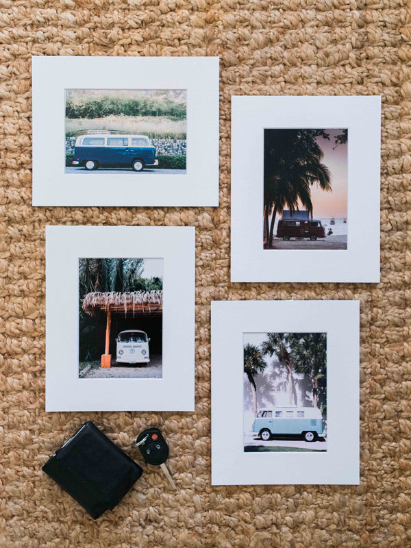 VW Buses - 5x7 Matted Prints