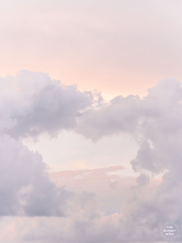 We can and we will come together. We can love each other and we will drive out hate. We are better together. 💕 Storm clouds making the shape of a heart during sunset in Savannah, GA. Photographed by Kristen M. Brown of Samba to the Sea for The Sunset Shop.