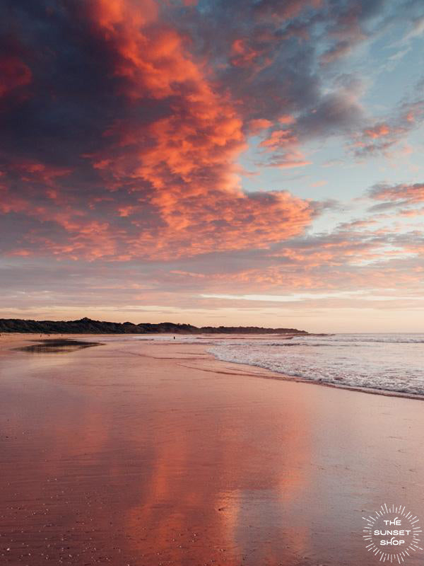 Pink sunset sky in Costa Rica. Cotton Candy sunset print by Samba to the Sea at The Sunset Shop. 