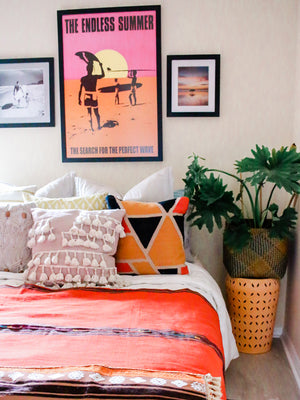 All you need is love, surf, and sunsets. Love, surf, and sunsets wanderlust image by Samba to the Sea at The Sunset Shop. The Endless Summer themed bedroom.
