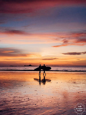 All you need is love, surf, and sunsets. Love, surf, and sunsets wanderlust image by Samba to the Sea at The Sunset Shop.