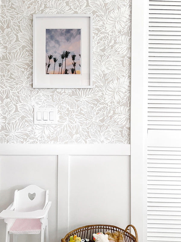 Palm trees swaying in the ocean breeze with a pastel pink cotton candy sunset sky in Costa Rica. Photographed by Samba to the Sea for The Sunset Shop. "Palms Palms Palms" sunset palm tree print.