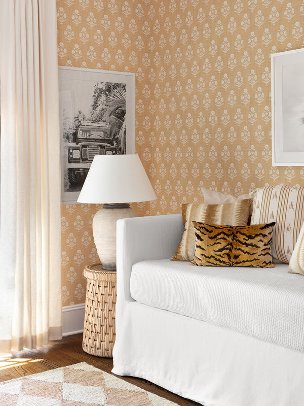 Black and white vintage Land Rover photo print hanging in a traditional interior design bedroom and office space by Ariel Orkin. Interior photo by Donna Dotan. Land Rover print available at The Sunset Shop by Samba to the Sea.