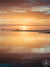 Summer of Love sunset print by Samba to the Sea at The Sunset Shop. Image is a golden sunset reflecting off the ocean in Tamarindo, Costa Rica. 